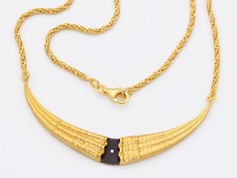 NOORDLEEV Tides & Seashells Necklace Gold Diamond