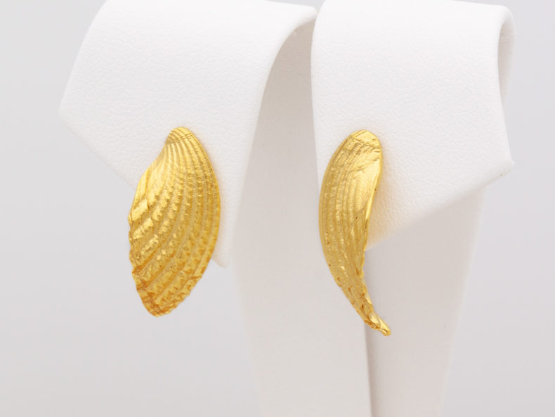 NOORDLEEV Stud earrings silver gold plated